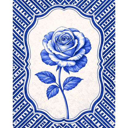 Malen nach Zahlen - Keramik Rose - Malen nach Zahlen
