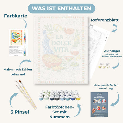 Malen nach Zahlen - Süßes Leben
