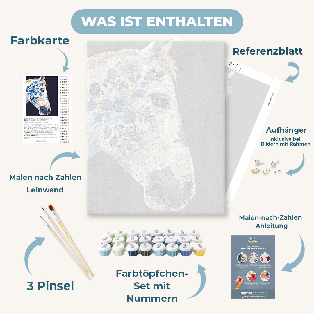 Malen nach Zahlen - Blühender Geist