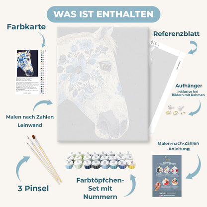 Malen nach Zahlen - Blühender Geist