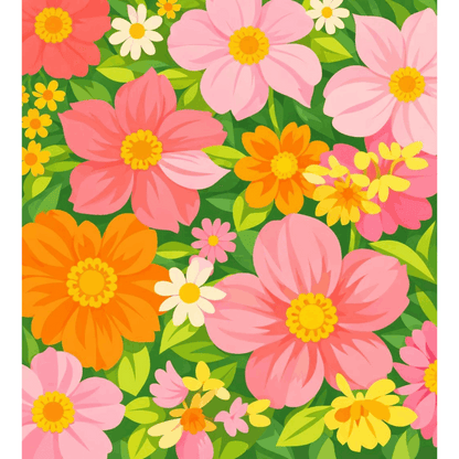 Malen nach Zahlen - Flower Power - Malen nach Zahlen