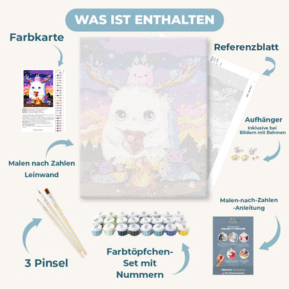 Malen nach Zahlen - Waldgeister am Lagerfeuer - by Tiny Tami