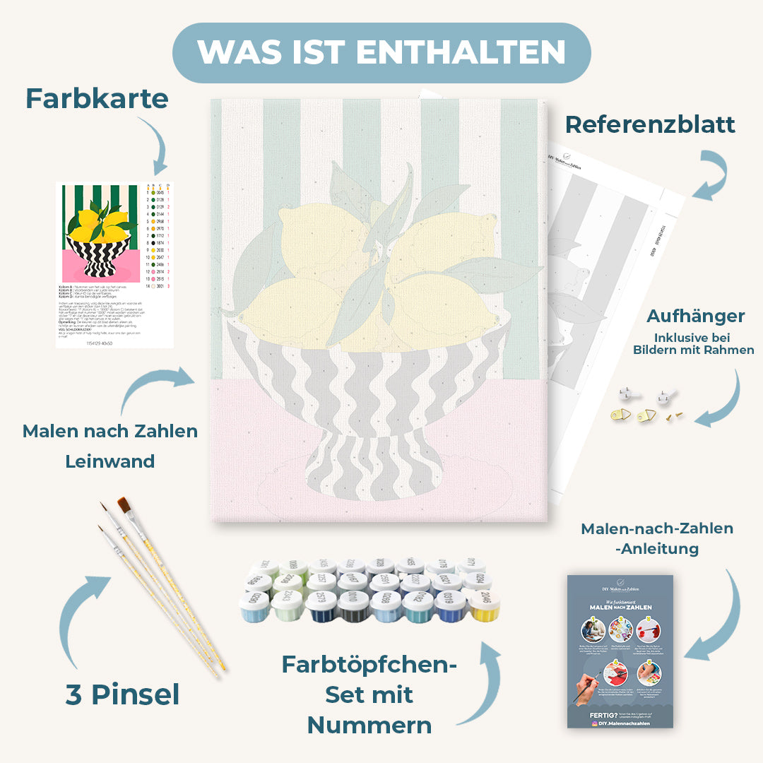 Malen nach Zahlen - Spritzige Geometrie