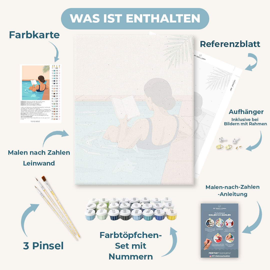 Malen nach Zahlen - Friedliches Lesen