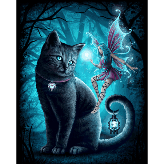 Malen nach Zahlen - Cat and Fairy - by Sarah Richter