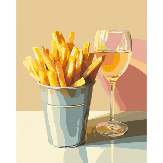 Malen nach Zahlen - Edle Pommes - Malen nach Zahlen