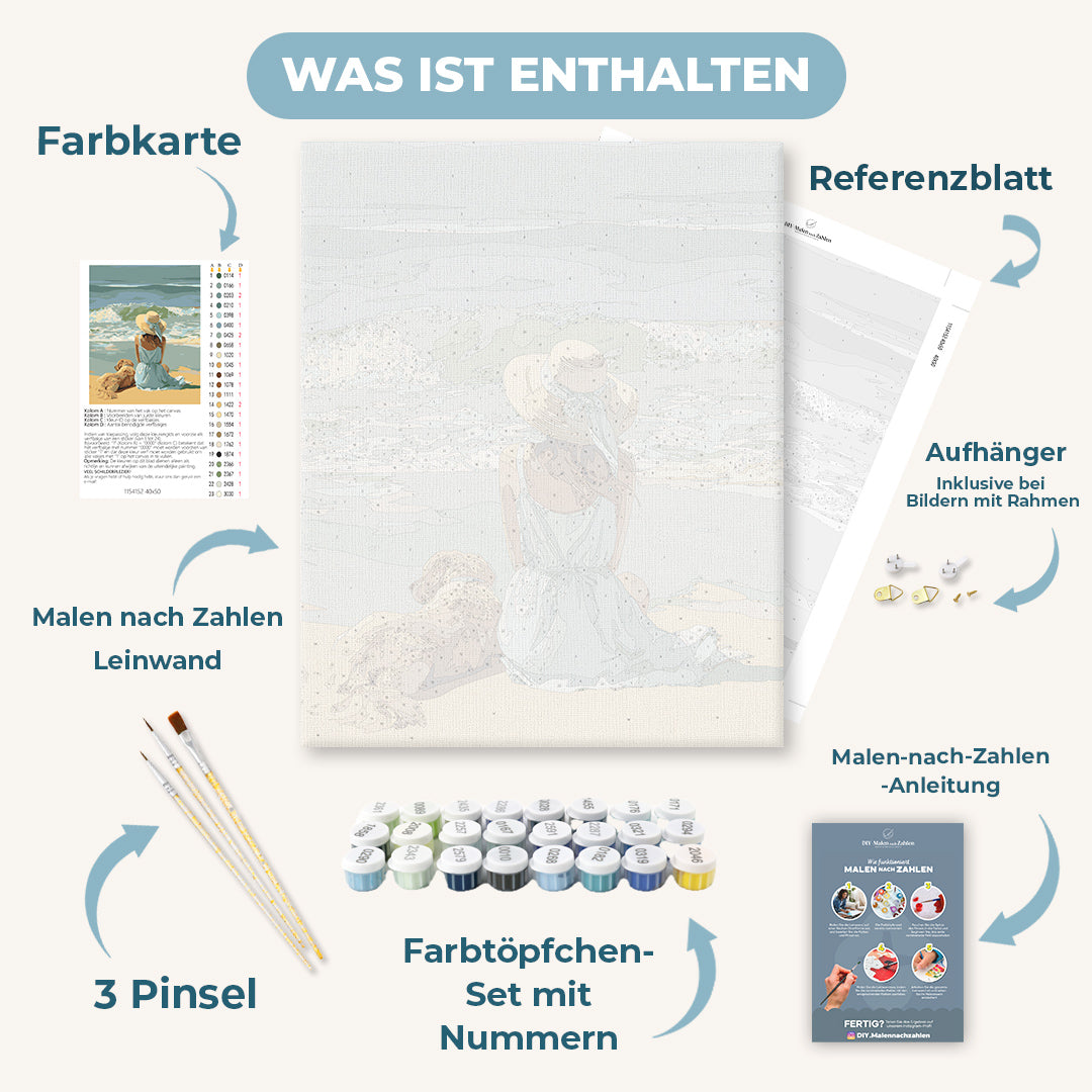 Malen nach Zahlen - Wellen der Ruhe