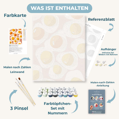Malen nach Zahlen - Spiegeleier