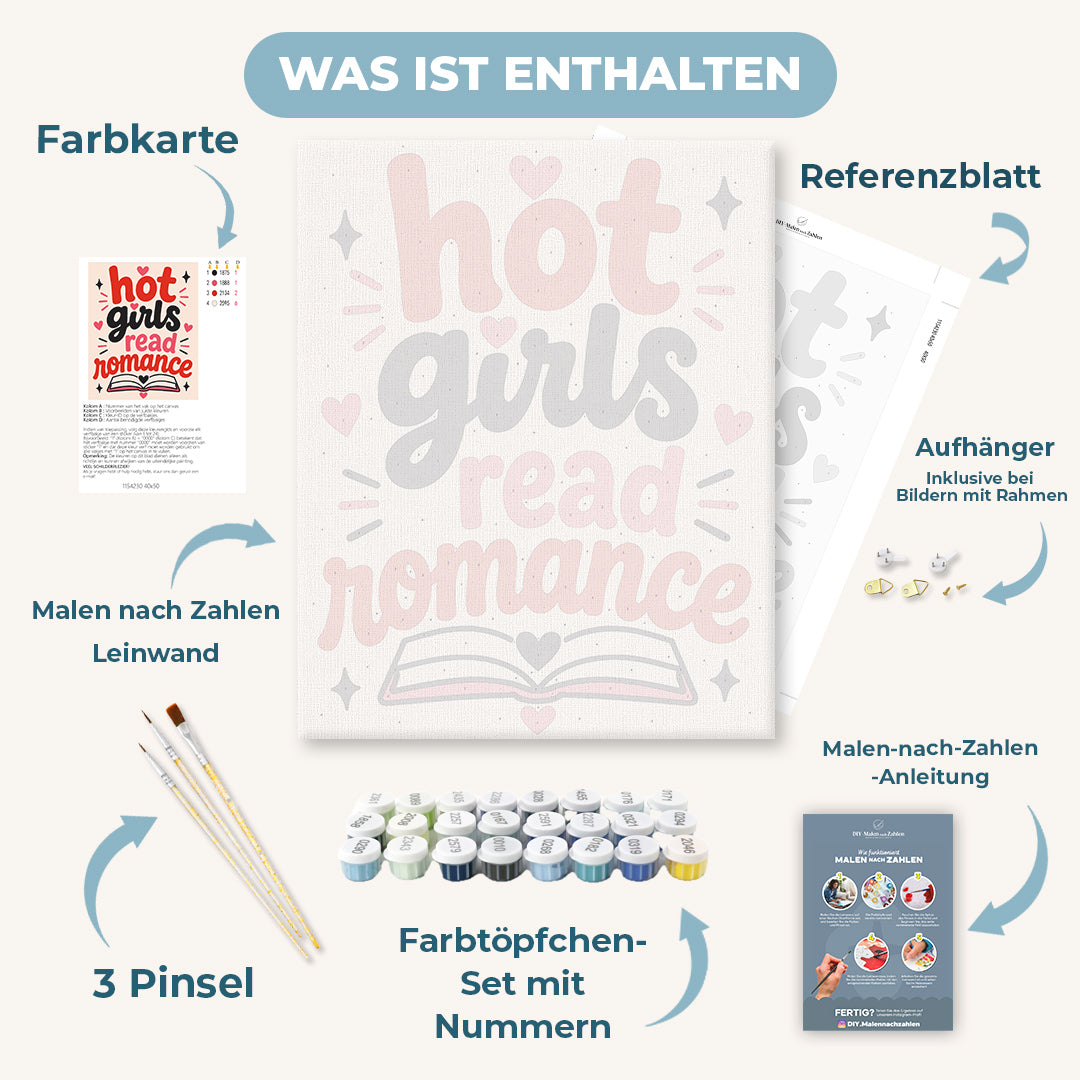 Malen nach Zahlen - Romantik-Leser