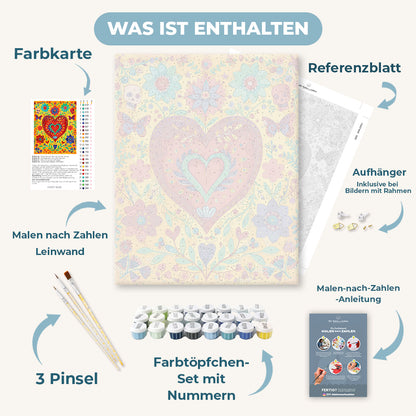 Malen nach Zahlen - Heiliges Herz