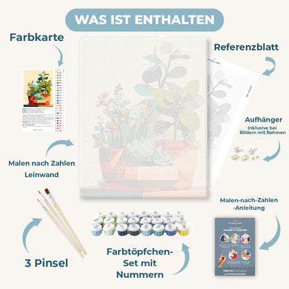 Malen nach Zahlen - Sukkulenten-Ästhetik