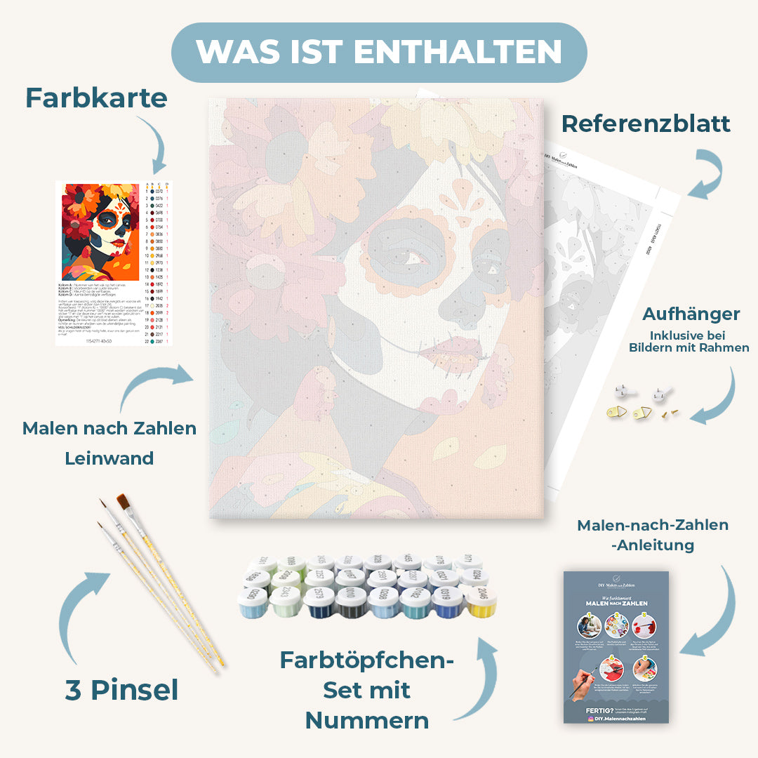 Malen nach Zahlen - Tag der Toten