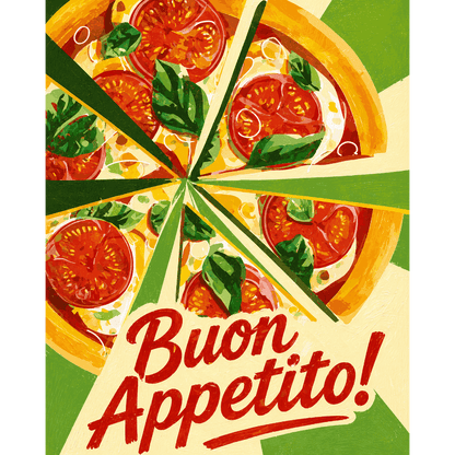 Malen nach Zahlen - Buon Appetito - Malen nach Zahlen