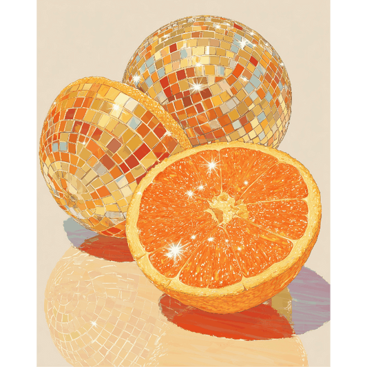 Malen nach Zahlen - Disco - Orange - Malen nach Zahlen