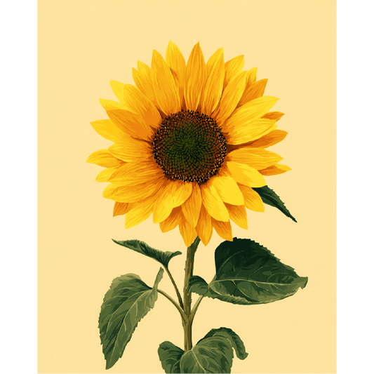 Malen nach Zahlen - Goldene Sonnenblume - Malen nach Zahlen
