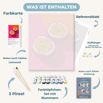 Malen nach Zahlen - Lebendige Passionsfrucht