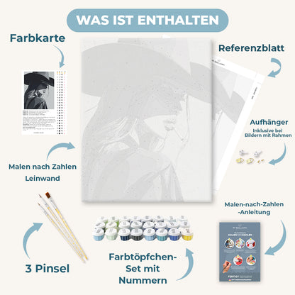 Malen nach Zahlen - Stille Attitüde