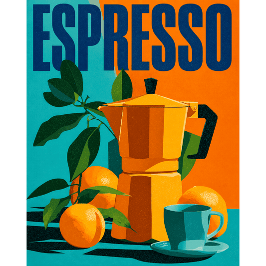 Malen nach Zahlen - Belebender Espresso - Malen nach Zahlen