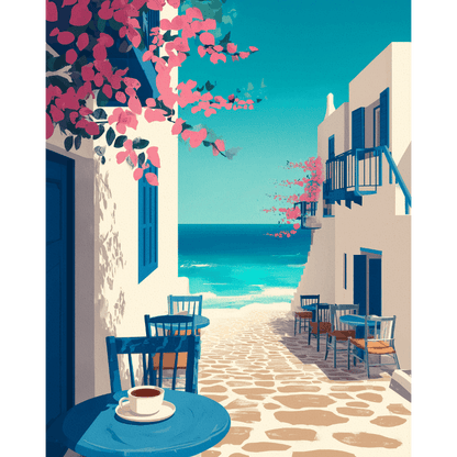 Malen nach Zahlen - Mediterrane Reise - Malen nach Zahlen