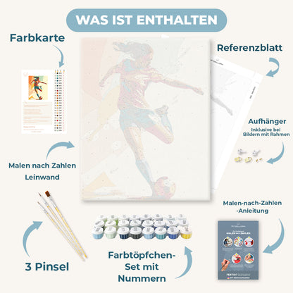 Malen nach Zahlen - Fußballenergie