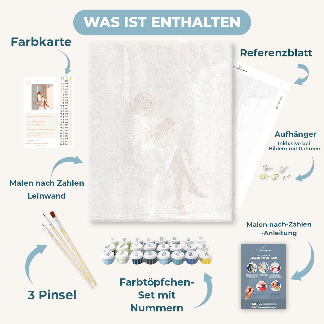 Malen nach Zahlen - Die Leseecke