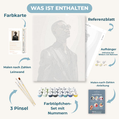 Malen nach Zahlen - Mann in Schwarz