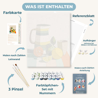 Malen nach Zahlen - Orange Crush Interieur