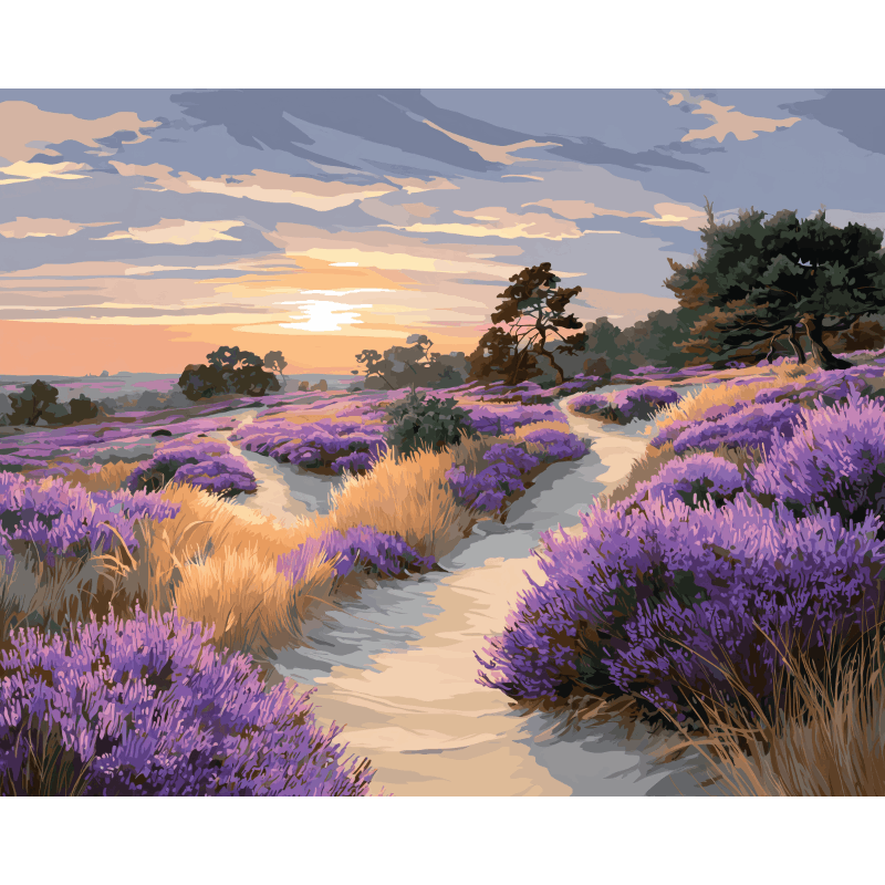 Malen nach Zahlen - Nationalpark Veluwe - Malen nach Zahlen