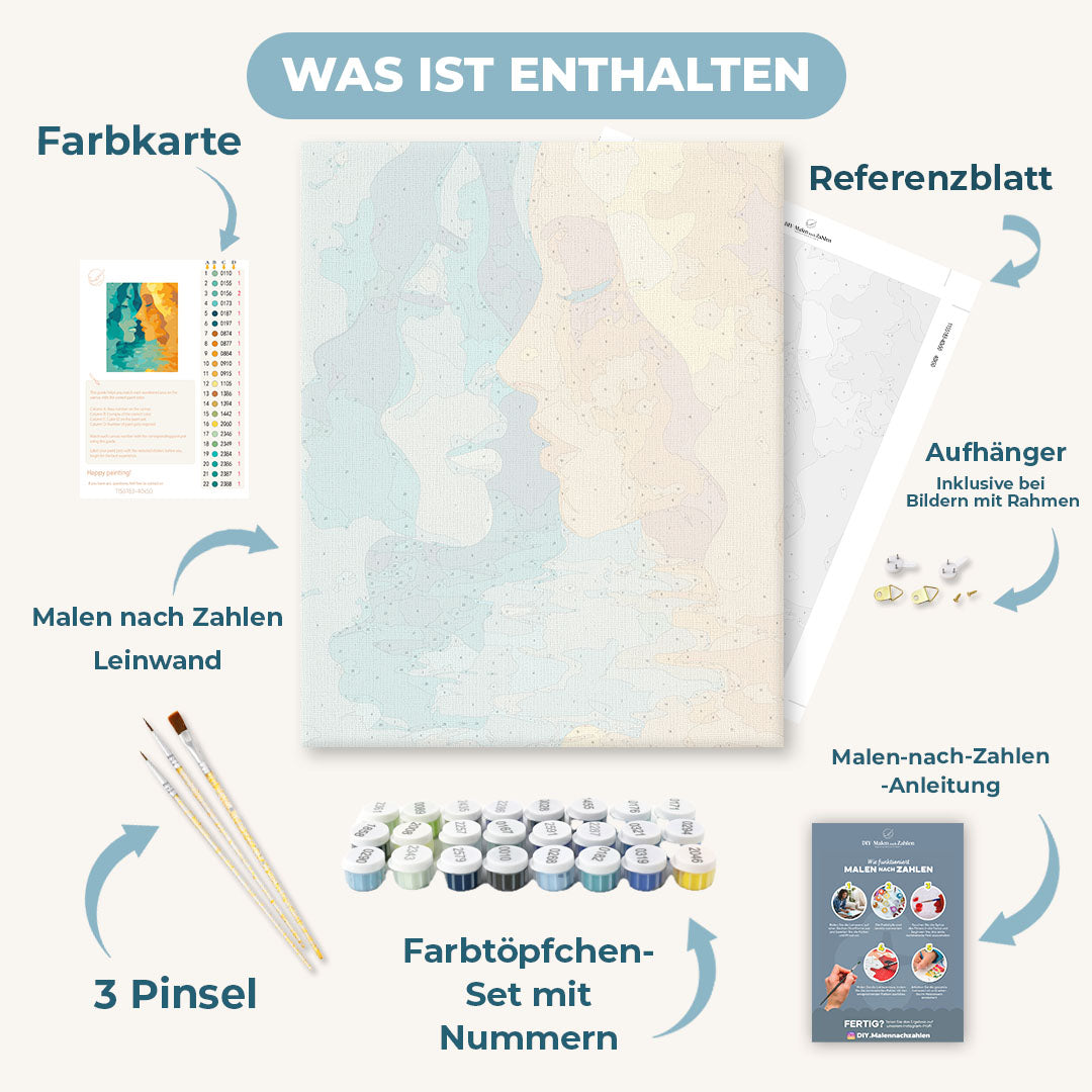 Malen nach Zahlen - Zwei Frauen