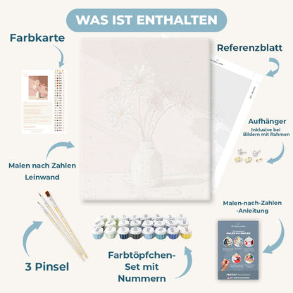 Malen nach Zahlen - Pastellblumen
