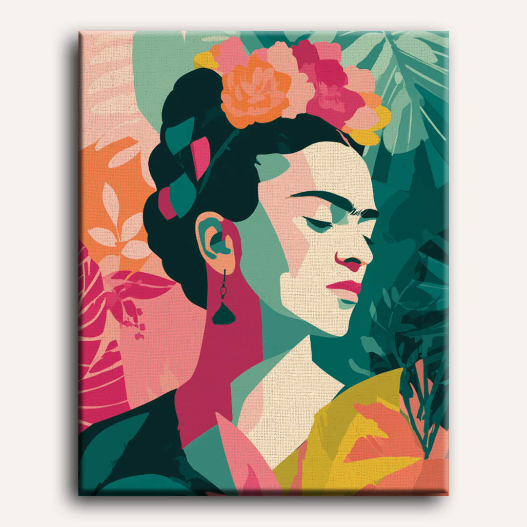 Malen nach Zahlen - Tropische Frida