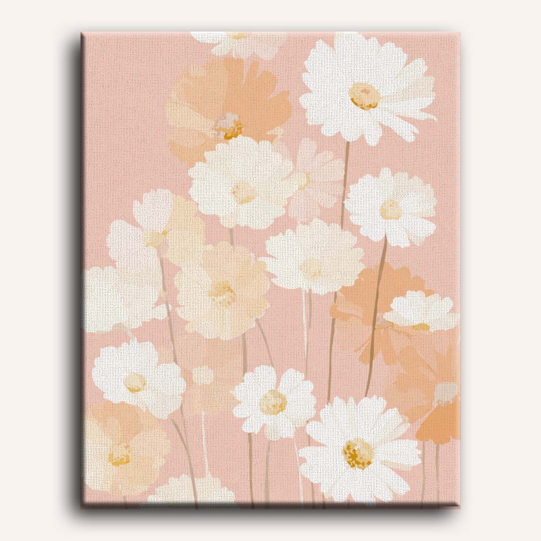 Malen nach Zahlen - Rosa Tapete