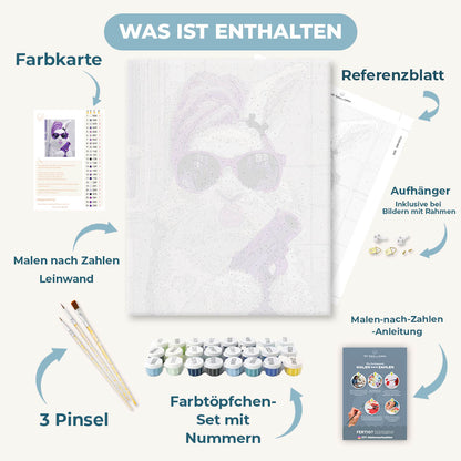 Malen nach Zahlen - Hasen-Boss