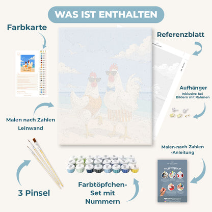 Malen nach Zahlen - Küstenhuhn