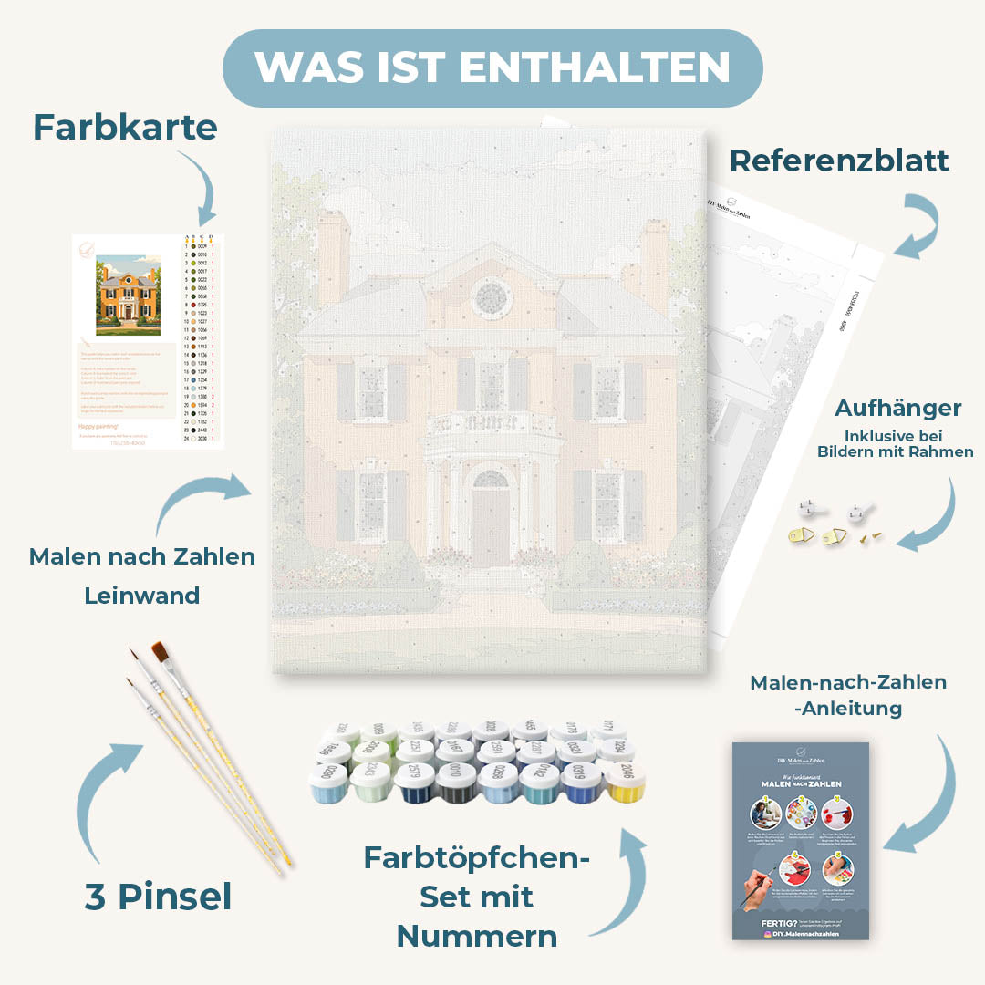 Malen nach Zahlen - Kolonialvilla