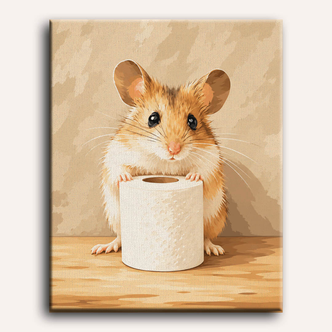 Malen nach Zahlen - Hamster im Dienst