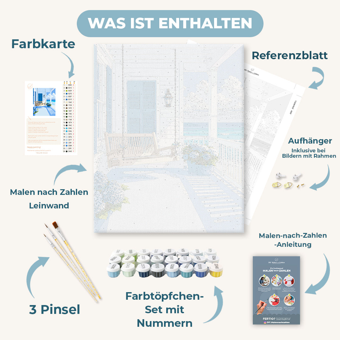 Malen nach Zahlen - Küstenleben