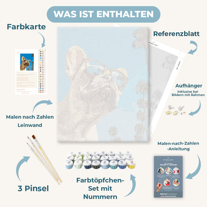 Malen nach Zahlen - Französische Bulldogge