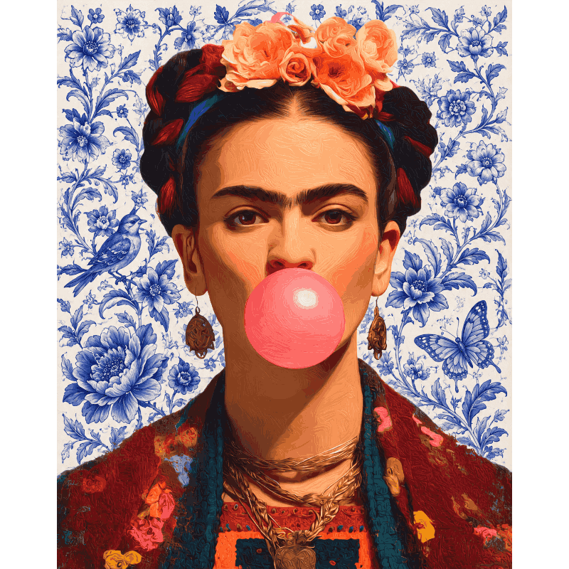Malen nach Zahlen - Delftcore Queen - Malen nach Zahlen