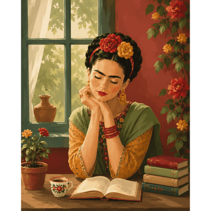 Malen nach Zahlen - Lesen wie Frida - Malen nach Zahlen