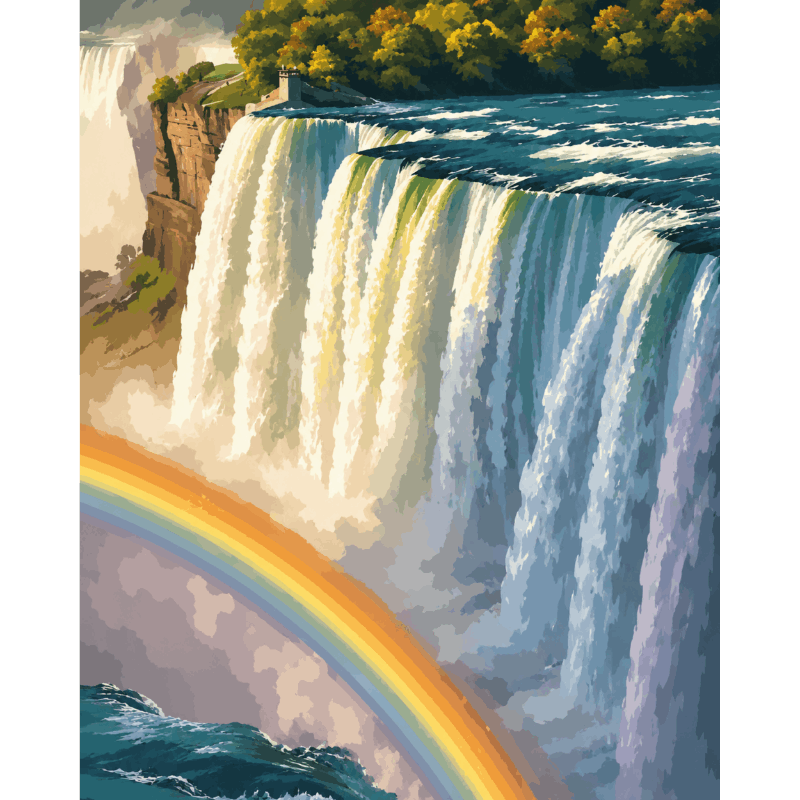 Malen nach Zahlen - Niagara Falls - Malen nach Zahlen