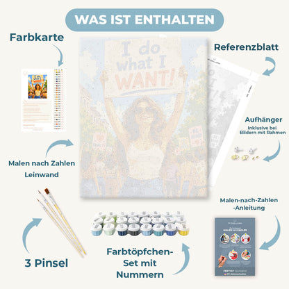 Malen nach Zahlen - Protest