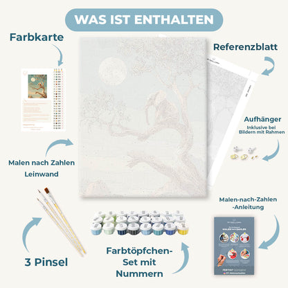 Malen nach Zahlen - Träumender Elefant