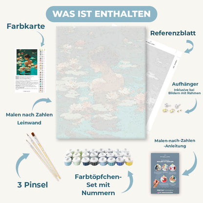 Malen nach Zahlen - Baden im See
