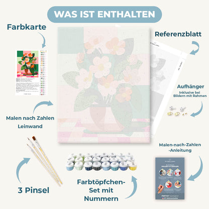 Malen nach Zahlen - Schachblume