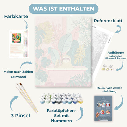 Malen nach Zahlen - Botanische Glückseligkeit
