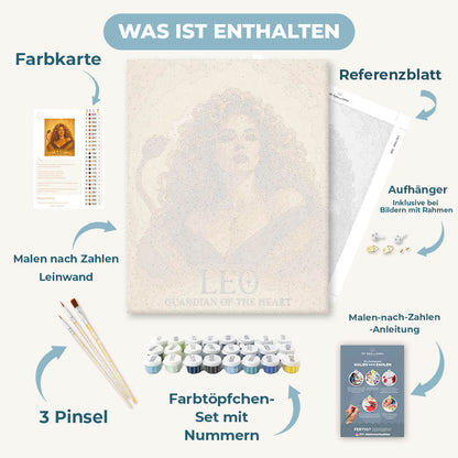 Malen nach Zahlen - Löwe Frau