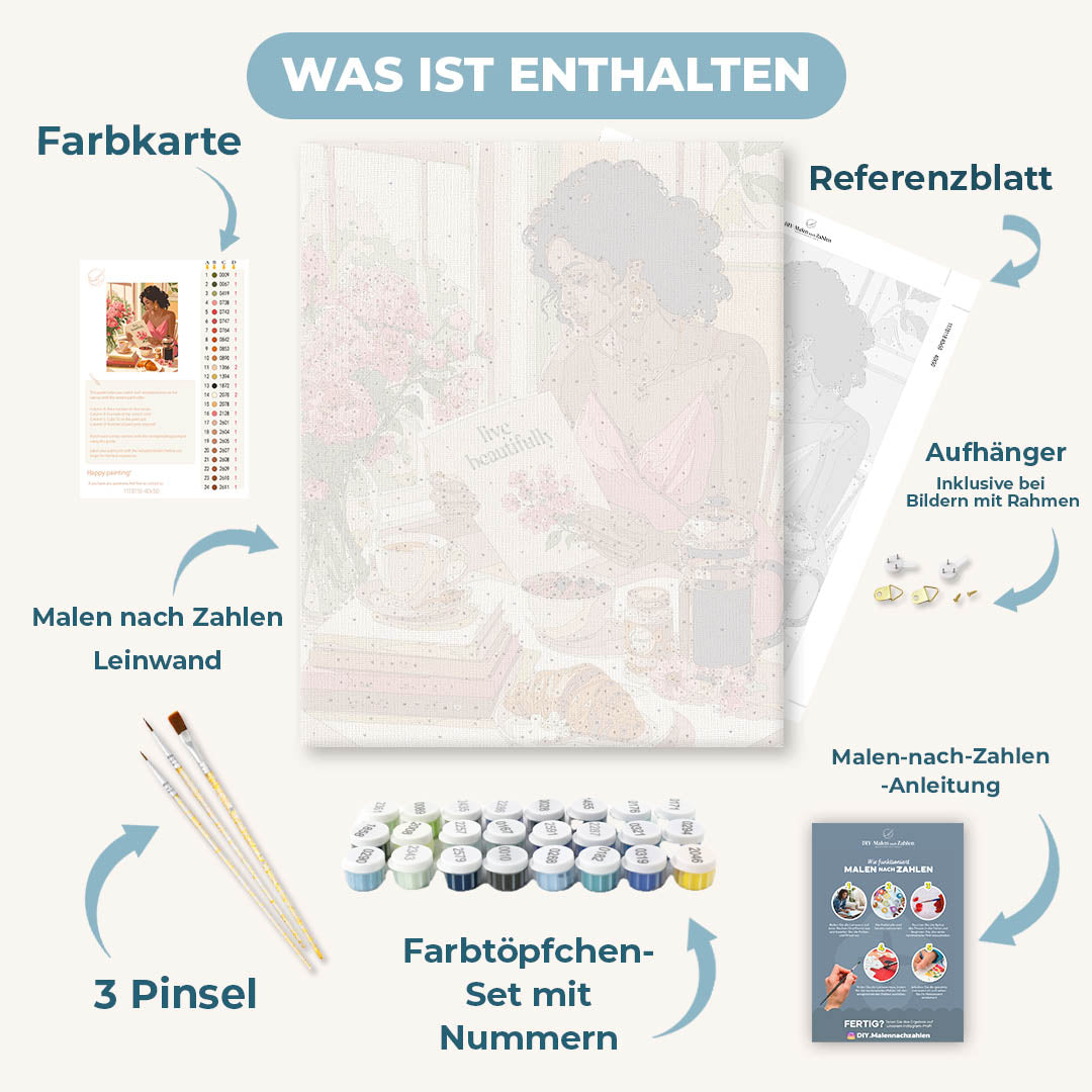 Malen nach Zahlen - Schön leben