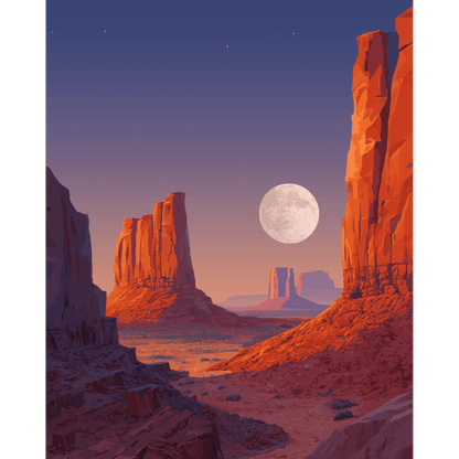 Malen nach Zahlen - Monument Valley - Malen nach Zahlen