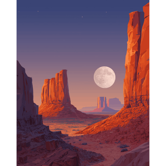 Malen nach Zahlen - Monument Valley - Malen nach Zahlen